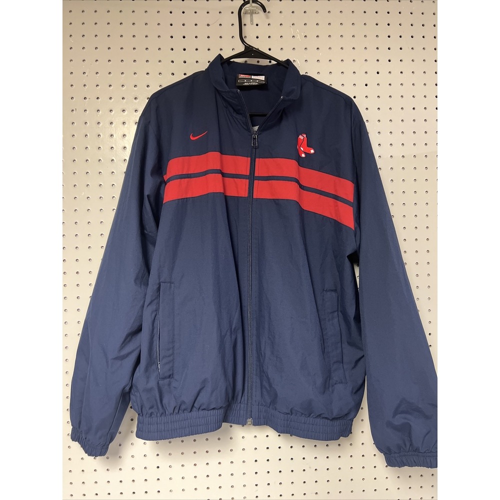 Vintage Nike Boston Red Sox Full Zip Jacket Mens‎ Medium Windbreaker MLB